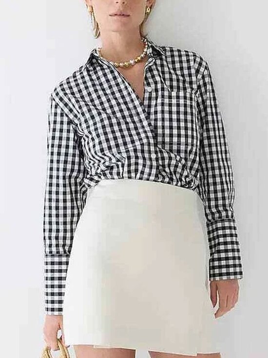 J. Crew Tops - J. Crew Garcon Shirt in Gingham Cotton Poplin